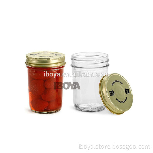 Wholesale 8Oz Mason Aluminum Lid Glass Jar